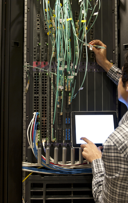 Computer Network Support Specialistsat work