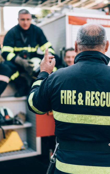 Supervisors of Firefighting Workersat work