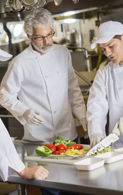 Supervisors of Food Preparation and Serving Workersat work