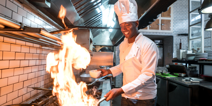 Restaurant Cooksat work