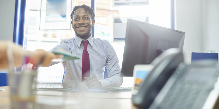 Insurance Clerksat work