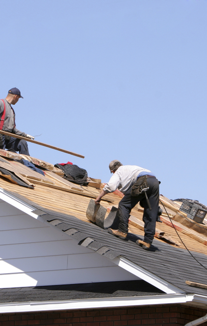Roofersat work