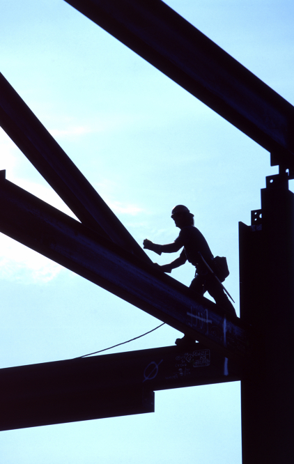Structural Iron and Steel Workersat work