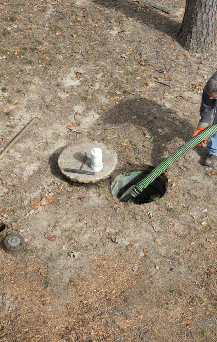 Septic Tank Servicers and Sewer Pipe Cleanersat work