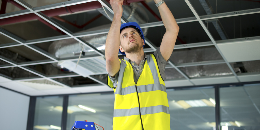 Security and Fire Alarm Systems Installersat work