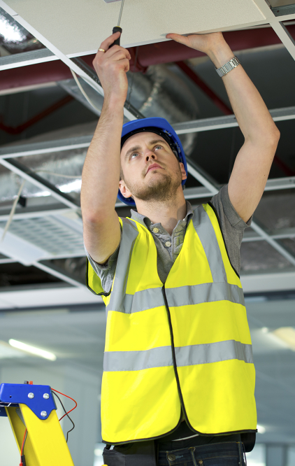 Security and Fire Alarm Systems Installersat work