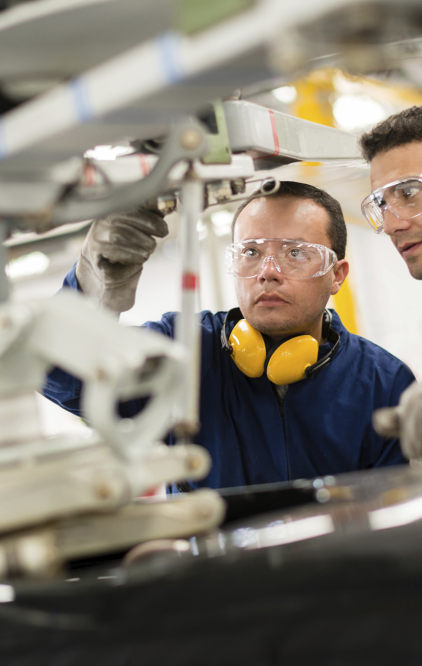 Aircraft Mechanics and Service Techniciansat work