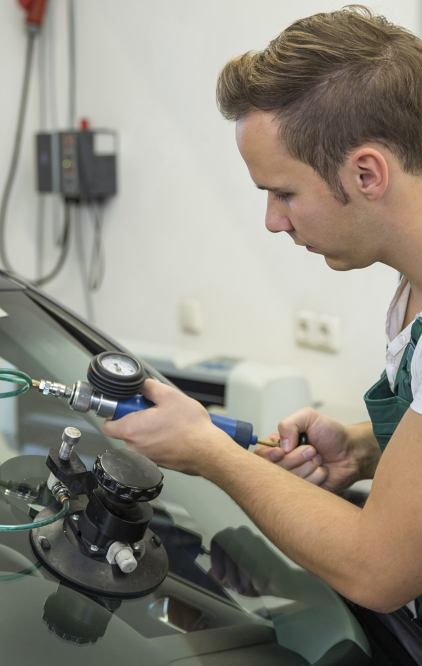 Automotive Glass Installers and Repairersat work