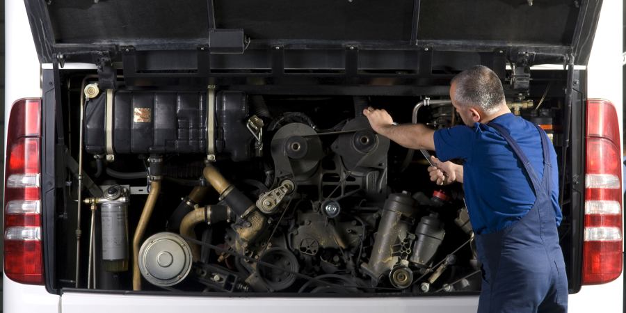 Bus and Truck Mechanics and Diesel Engine Specialistsat work